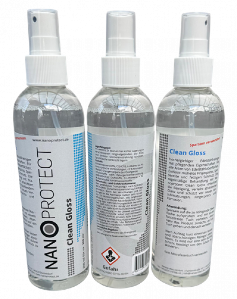 Einsatzbereich Gastronomieküche Edelstahlgeräte gepflegt mit Clean Gloss